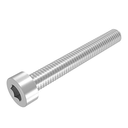 SECCARO Zylinderschraube M6 x 45 mm, Edelstahl V2A VA A2, DIN 912 / ISO 4762, Innensechskant, Vollgewinde, 20 Stück von SECCARO