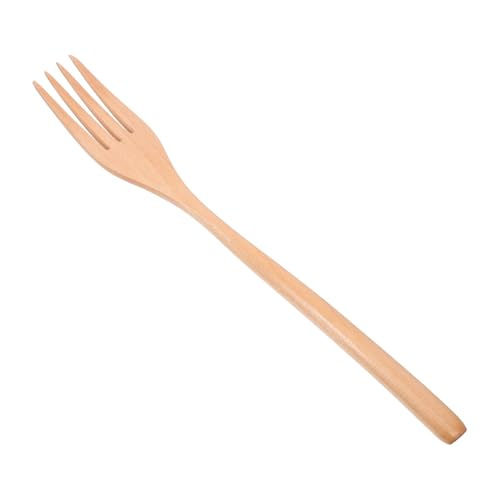 Holzgabel Multifunktionale Esszimmer Wiederverwendbar und Leicht zu Reinigen zum Servieren von Salat und Fleisch aus Langlebigem Holz Elegant von SECFOU
