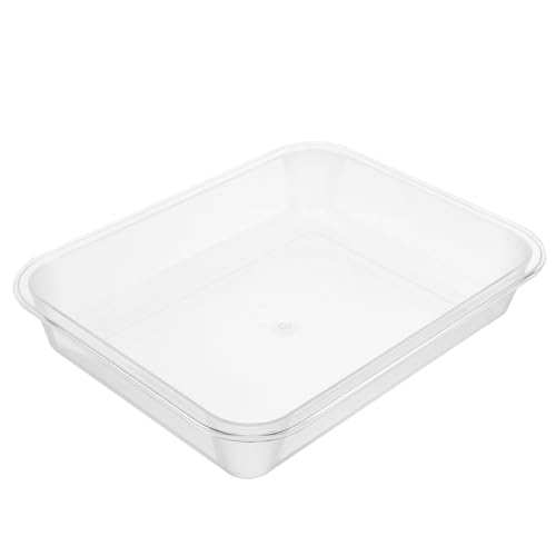 SECFOU 1Stück Rechteckiges -tablett für Lebensmittel Multifunktionale Aufbewahrungsschale für Dumplings Transparente Küchenhilfe für Zuhause und Restaurants von SECFOU
