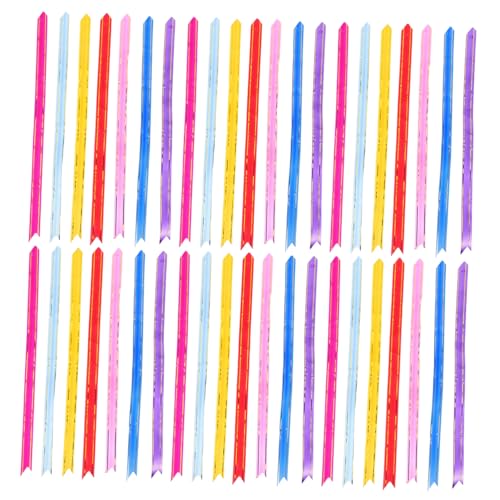 SECFOU 100 Stück Goldrand Ziehschleifen Bunte Pull Bows Für Geschenkverpackung Partydeko Bastelbedarf von SECFOU