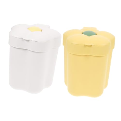 SECFOU 2 Stück Mini Tischabfalleimer mit Deckel aus Robustem Kunststoff Kompakter Schreibtisch Mülleimer und Stifthalter für Büro und Zuhause Praktischer Kleiner Papierkorb für SECFOU 2 Stück Mini Tischabfalleimer mit Deckel aus Robustem Kunststoff Kompakter Schreibtisch Mülleimer und Stifthalter für Büro und Zuhause Praktischer Kleiner Papierkorb für von SECFOU