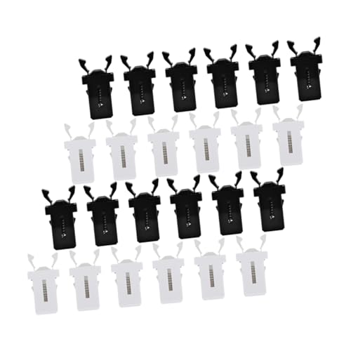SECFOU 24 Stück Push Latch für Mülleimer Teiliges Set Schwarz und Weiß Robuste Druckverschluss Schnallen für Abfallbehälter Praktisch und Vielseitig für Verschiedene Mülleimer SECFOU 24 Stück Push Latch für Mülleimer Teiliges Set Schwarz und Weiß Robuste Druckverschluss Schnallen für Abfallbehälter Praktisch und Vielseitig für Verschiedene Mülleimer von SECFOU