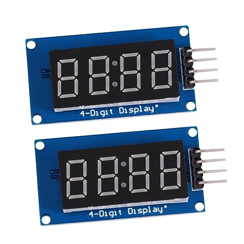 SECFOU 2stücke Stellige Display Modul Rot Einstellbare Helligkeit Anode Für Digitale Wanduhren Und Projekte Einfache Installation Pwm-kompatibel von SECFOU