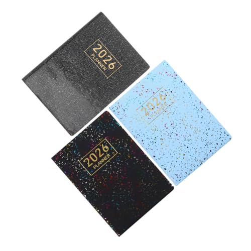 SECFOU 3 Stück Mini Taschenplaner mit Flacher Bindung Leicht Tragbar Gefälschte Lederhülle Kompakter Tageskalender für Büro Schule Reisen und Organisation SECFOU 3 Stück Mini Taschenplaner mit Flacher Bindung Leicht Tragbar Gefälschte Lederhülle Kompakter Tageskalender für Büro Schule Reisen und Organisation von SECFOU