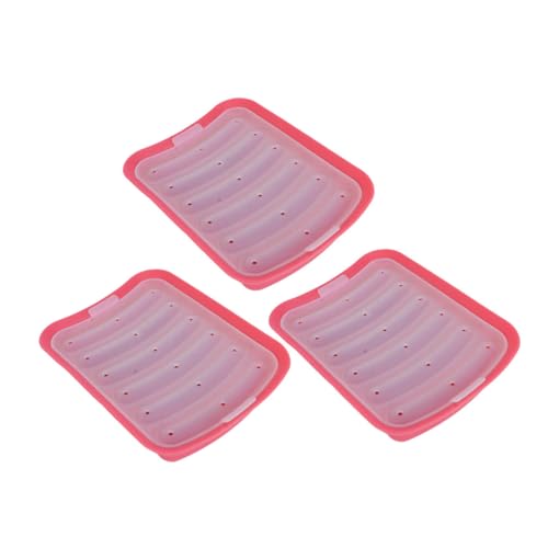 SECFOU 3 Stück Silikon Wurstformen Wiederverwendbare Antihaft Hot Dog Backform Für Babybrei Kuchen Pudding Vielseitige Bpa Freie Backhelfer Hitzebeständig Rot SECFOU 3 Stück Silikon Wurstformen Wiederverwendbare Antihaft Hot Dog Backform Für Babybrei Kuchen Pudding Vielseitige Bpa Freie Backhelfer Hitzebeständig Rot von SECFOU