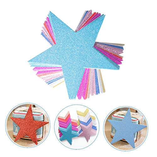 SECFOU 80 Stück Teiliges Glitzernde Fünfzackige Sterne Papierdeko Bunte Geburtstagsdeko Hintergrunddekoration Umweltfreundliche Bastelsterne für Party und Klassenzimmergestaltung SECFOU 80 Stück Teiliges Glitzernde Fünfzackige Sterne Papierdeko Bunte Geburtstagsdeko Hintergrunddekoration Umweltfreundliche Bastelsterne für Party und Klassenzimmergestaltung von SECFOU