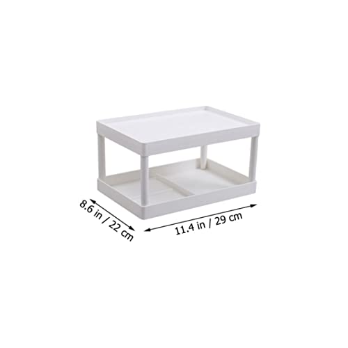 SECFOU Aufbewahrungshalter Für Schreibtisch Weiß Aufbewahrungsregal Schreibtischregal Büro-Tisch-Organizer Für Home Office Desktop Storage Rack Aus Hochwertigem Material von SECFOU