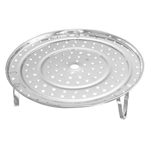SECFOU Edelstahl Dampfgarer Rack Mehrzweck Dampfkorb für Gesunde Zubereitung von Teigtaschen Dampfbuns mit Abnehmbaren Beinen Leichtes Platzsparendes Design Effiziente Wärmeleitung von SECFOU