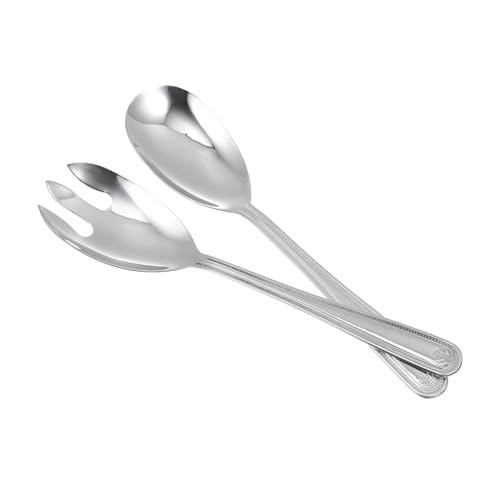 SECFOU Edelstahl Salatbesteck Salatgabel und Servierlöffel Praktisch Wiederverwendbar für Früchte Dessert Snacks Familie Party Restaurant Küche SECFOU Edelstahl Salatbesteck Salatgabel und Servierlöffel Praktisch Wiederverwendbar für Früchte Dessert Snacks Familie Party Restaurant Küche von SECFOU