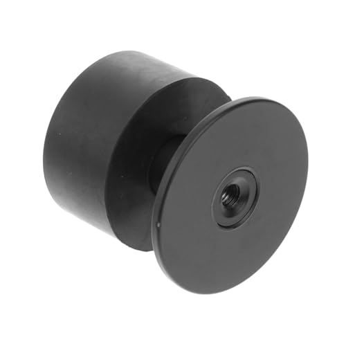 SECFOU Edelstahl Türpuffer Schwarz Kollisions Türstopper für Bad und Geräuschdämpfend Rostfrei Einfach zu Montieren Schützender Gummipuffer für Wand und Boden von SECFOU