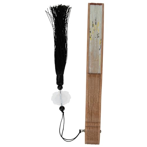 SECFOU Eleganter Faltbarer Seidenfächer mit Bambusrahmen Traditioneller Chinesischer Handfächer für Sommerkostüm und Wohnkultur Kunstvoll Verarbeitet Dekorativ und Bruchsicher Perfektes von SECFOU