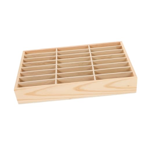 SECFOU Holz Multi Fächer Handy Aufbewahrungsbox Multifunktionaler Desktop Organizer mit Mehreren Fächern Telefonhalter für Büro Klassenzimmer und Meetingräume Stilvoller Schreibtisch von SECFOU