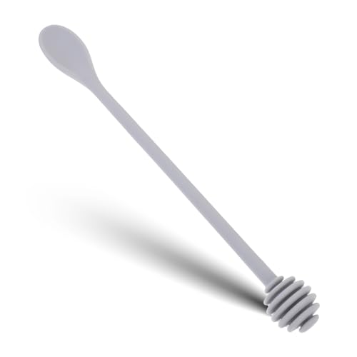 SECFOU Honigrührlöffel aus Silikon Langlebiger Rührstab für Honig Sirup und Küchenutensil in Zufälliger Farbe für Hochzeiten und Partys von SECFOU