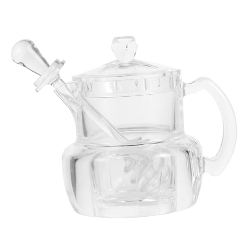 SECFOU Honigtopf mit Honiglöffel Transparenter Sirupspender Langlebiges Vorratsglas für Honig und Sirup Tropffreies Design für Küche und Frühstück Praktisches Honigbehälter SECFOU Honigtopf mit Honiglöffel Transparenter Sirupspender Langlebiges Vorratsglas für Honig und Sirup Tropffreies Design für Küche und Frühstück Praktisches Honigbehälter von SECFOU