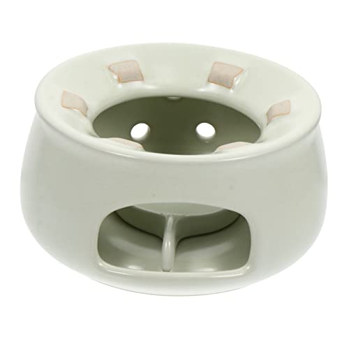 SECFOU Keramik Teapot Warmer mit Luftventil Tragbarer Stövchen Kerzenwärmer für Tee Eleganter Porzellan Teewärmer Geeignet für Wohnzimmer Büro Teestuben und Cafés Langlebig und Leicht von SECFOU