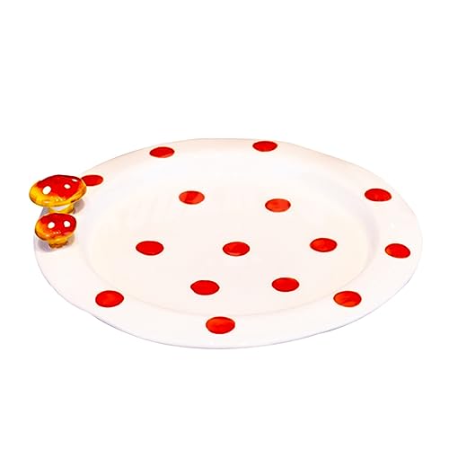 SECFOU Keramik teller mit Pilzen Obstteller für Partys Tabletts Deckel Servierteller Geschirr servieren Obstplatte küchenarmatur küchen zubehör Keramikschale westliches Speisegeschirr SECFOU Keramik teller mit Pilzen Obstteller für Partys Tabletts Deckel Servierteller Geschirr servieren Obstplatte küchenarmatur küchen zubehör Keramikschale westliches Speisegeschirr von SECFOU