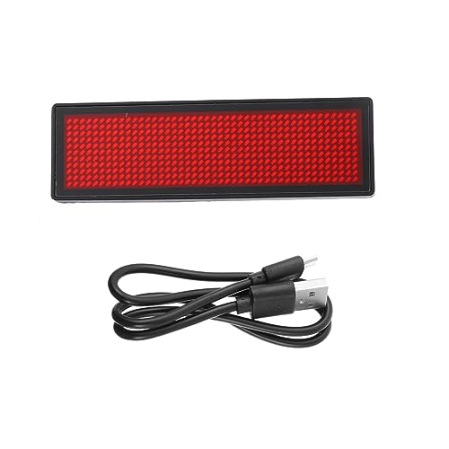 SECFOU LED Namensschild Programmierbar Wiederaufladbar 300mAh Lithiumbatterie mit USB Kabel Scrollendes Digitales Namensschild für Restaurant Bar Konferenzen Partys SECFOU LED Namensschild Programmierbar Wiederaufladbar 300mAh Lithiumbatterie mit USB Kabel Scrollendes Digitales Namensschild für Restaurant Bar Konferenzen Partys von SECFOU