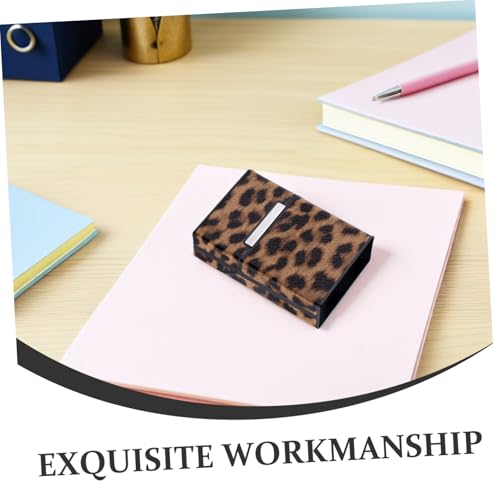 SECFOU Leopard Zigarettenetui aus Robustem PU mit Magnetischem Klappverschluss Ergonomisch Leicht zu Öffnen Tragbar für Zigaretten Widerstandsfähig und Passend für Standardgrößen von SECFOU