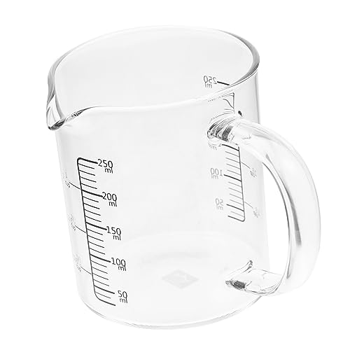 SECFOU Glasmessbecher Mit Haushaltsmessbecher Milchbecher Hitzebeständiger Messbecher Verdicktes Messbecher Zum Abmessen Von Flüssigkeiten von SECFOU