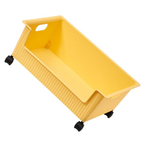 SECFOU Plastik-aufbewahrungsbox mit Große Kapazität Vielseitig Einsetzbar für Schlafzimmer Bücher Aufbewahrungskiste Tragbar Leicht zu Reinigen mit Griff für Schreibtisch und Studenten von SECFOU