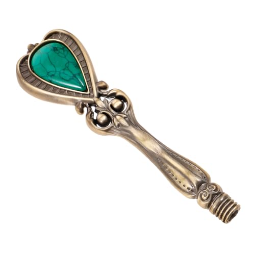 SECFOU Scrapbooking Stamper Handle aus Metall und Harz Retrofarbener Siegelstempel Griff Praktisch und Tragbar als Ersatz für Beschädigte Griffe bei Einladungen und Briefumschlägen von SECFOU