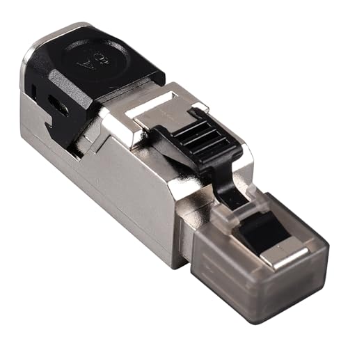SECFOU Shielded Ethernet Connector Pass Through Cat Netzwerkstecker Werkzeuglos Goldplattiert Biegungsresistent Kompatibel für Lan Kabel Langlebig und Korrosionsbeständig Installation SECFOU Shielded Ethernet Connector Pass Through Cat Netzwerkstecker Werkzeuglos Goldplattiert Biegungsresistent Kompatibel für Lan Kabel Langlebig und Korrosionsbeständig Installation von SECFOU