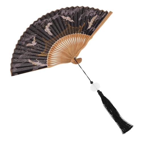 SECFOU Stofflüfter Schmuck Lüfterfaltung faltbar Dekorativer Fan Hochzeitsdekor Heimdekoration Green von SECFOU