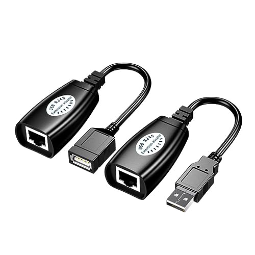 SECFOU USB Netzwerk Kabel Verlängerung Adapter Robuster Ethernet Extender Für Home Office Schule Und Mehr Kompatibel Mit Drucker Kamera Tastatur Und Mehr von SECFOU