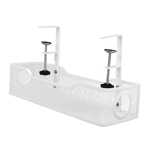 SECFOU Under Desk Kabelmanagement Draht Organizer Kabelkorb Verstellbar Platzsparend Robust für Büro Schlafzimmer Wohnzimmer Schreibtisch Zubehör SECFOU Under Desk Kabelmanagement Draht Organizer Kabelkorb Verstellbar Platzsparend Robust für Büro Schlafzimmer Wohnzimmer Schreibtisch Zubehör von SECFOU