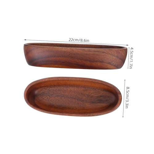 SECFOU Walnuss holzschale Bootförmig Robuste Servierschale Holz Snackschale Obsttablett Vintage Salat Dessertschale für Familie und Party SECFOU Walnuss holzschale Bootförmig Robuste Servierschale Holz Snackschale Obsttablett Vintage Salat Dessertschale für Familie und Party von SECFOU