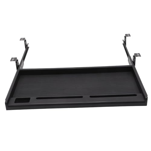SECFOU Tastaturablage Unter Schreibtisch Ausziehbare Tastaturschublade Schwenkbare Tastaturhalterung Platzsparendes Design Praktische Lösung Fürs Büro von SECFOU