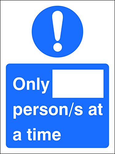 Fensterschild mit Aufschrift"Number of Persons", 200 x 300 mm von SECO