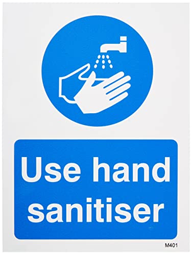 SECO"Use Hand Sanitizer", 150 x 200 mm, halbstarrer Kunststoff Sicherheitsschild von SECO