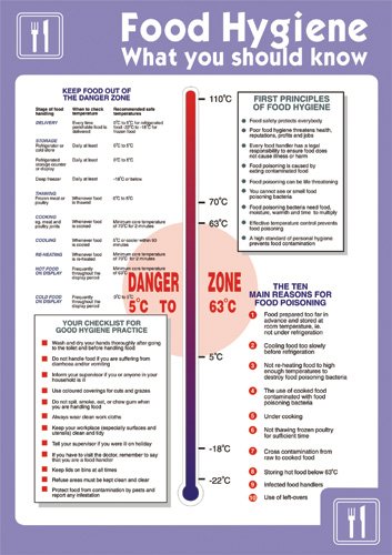 Seco Food Hygiene - What You Should Know Poster, A2 (420mm x 594mm) - Self Adhesive Vinyl von SECO