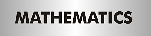 Seco Mathematik-Schild, 190 x 45 mm – 2 mm, Acryl mit gebürstetem Aluminium-Effekt von SECO