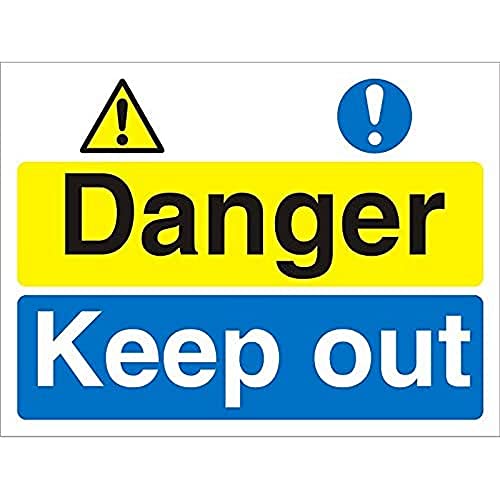 Seco Schild mit Aufschrift "Danger, Keep Out", 400 x 300 mm, geriffelte Tafel von SECO