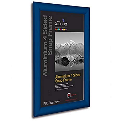 Seco Schnapprahmen, A3, Aluminium, 4-seitig, 25 mm, Aluminium - Blau Seco Schnapprahmen, A3, Aluminium, 4-seitig, 25 mm, Aluminium - Blau von SECO