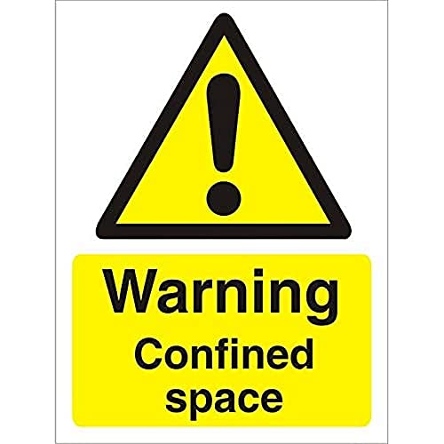 Seco Warnschild "Confined Space", 150 mm x 200 mm, 1 mm, halbstarrer Kunststoff von SECO