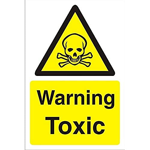 Seco Warnschild "Warning Toxic", 200 mm x 300 mm, 4 mm geriffelte Tafel von SECO