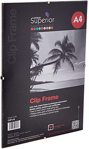 Stewart Superior A4 Clip-Rahmen mit Ladung von hinten und Perspex-Sicherheitsglas Stewart Superior A4 Clip-Rahmen mit Ladung von hinten und Perspex-Sicherheitsglas von SECO