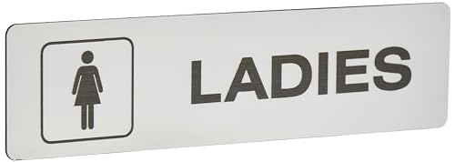 Seco Schild "Ladies With Piktogramm", Acryl, gebürstetes Aluminium, 190 x 45 mm – 2 mm Seco Schild "Ladies With Piktogramm", Acryl, gebürstetes Aluminium, 190 x 45 mm – 2 mm von SECO