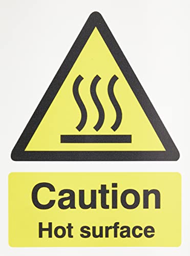 Stewart Superior Catering Schild"Caution Hot surfaceself selbstklebendem Vinyl W150 x 200 mm Ref cs005sav von SECO