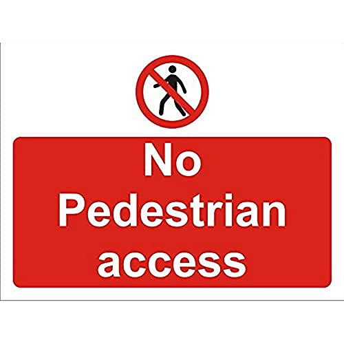 Seco Schild mit Aufschrift "No Pedestrian Access", 600 x 450 mm, 3 mm Schaumstoff-PVC Seco Schild mit Aufschrift "No Pedestrian Access", 600 x 450 mm, 3 mm Schaumstoff-PVC von SECO