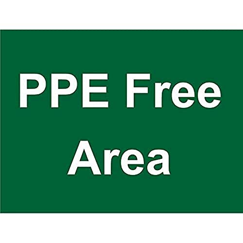 Seco Schild mit Aufschrift "PSA Free Area", 600 x 450 mm, geriffelte Tafel Seco Schild mit Aufschrift "PSA Free Area", 600 x 450 mm, geriffelte Tafel von SECO