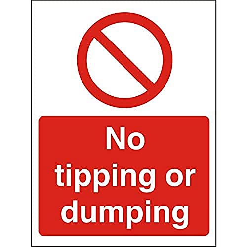 Seco Schild mit Aufschrift "No Tipping Or Dumping", 300 mm x 400 mm, 1 mm, halbstarrer Kunststoff Seco Schild mit Aufschrift "No Tipping Or Dumping", 300 mm x 400 mm, 1 mm, halbstarrer Kunststoff von SECO