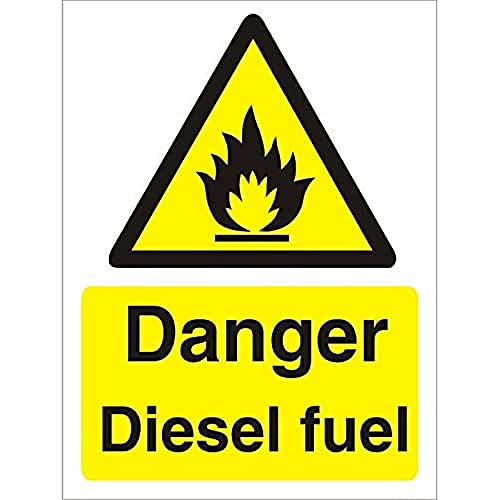 Seco Danger Diesel Fuel Schild, 300 x 400 mm, 1 mm, halbstarrer Kunststoff Seco Danger Diesel Fuel Schild, 300 x 400 mm, 1 mm, halbstarrer Kunststoff von SECO