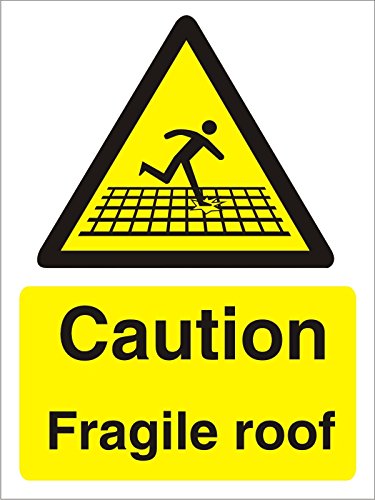 Seco Dachschild"Caution Fragile", 150 x 200 mm, halbstarrer Kunststoff von Stewart Superior