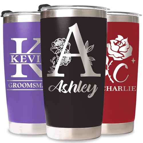 SECOGM Thermobecher Personalisiert mit Bild Text-Personalisierter Kaffeebecher mit Strohhalm und Deckel-Edelstahl Reise Kaffeebecher 20 Oz-Papa Geschenk für Vatertag Männer Frauen von SECOGM