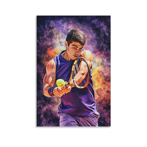 SECOLI Carlos Alcaraz von Spanien Tennis Fan Kunst Geschenk Leinwand Poster Dekorative Malerei Wandkunst Bild Druck Moderne Dekoration 60 x 90 cm SECOLI Carlos Alcaraz von Spanien Tennis Fan Kunst Geschenk Leinwand Poster Dekorative Malerei Wandkunst Bild Druck Moderne Dekoration 60 x 90 cm von SECOLI