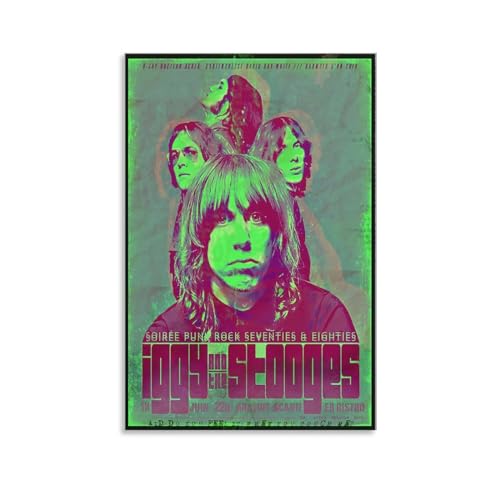 SECOLI Iggy und die Stooges Leinwand-Poster, dekoratives Gemälde, Wandkunst, Bild, Druck, moderne Dekoration, 50 x 75 cm von SECOLI